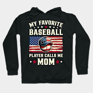 4th of July American Baseball Mom Hoodie